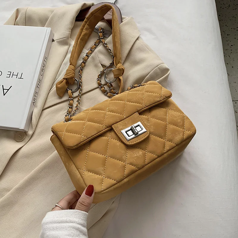 Vintage Small PU Leather Crossbody Bags for Women 2021 Chain Shoulder Handbags Female Travel Branded Hand Bag Designer
