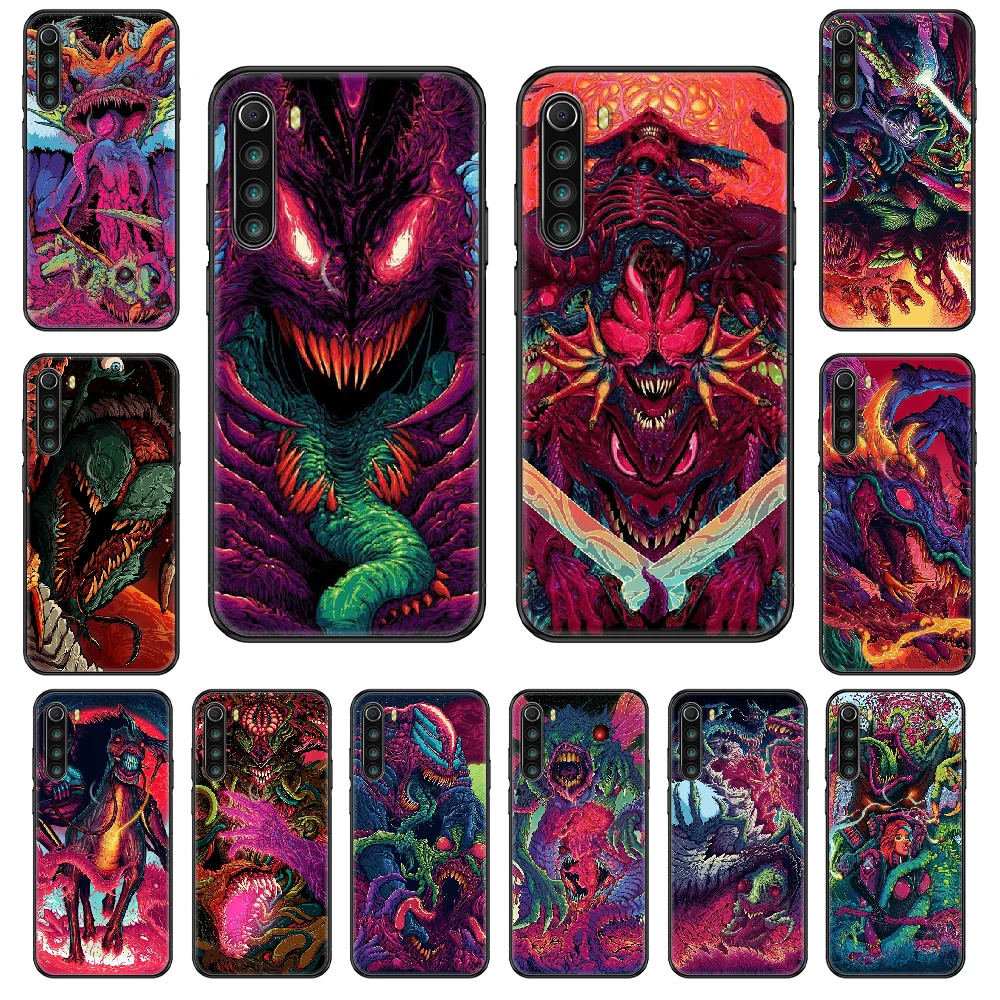 Чехол для телефона Cs go Hyper Beast Xiaomi Redmi Note S2 4 5 6 7 8 A S X Plus Pro черный модный силиконовый