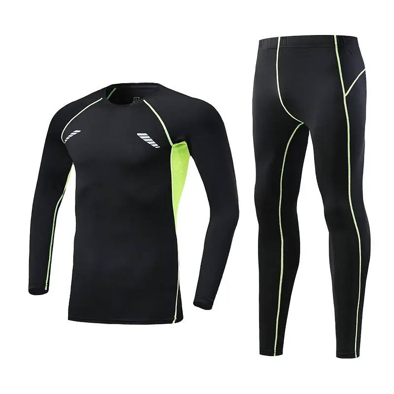Nuevos trajes de compresión para hombre конъюнкт де correr de secado по применению Спортивная одежда для бега entrenamiento тренажерный зал