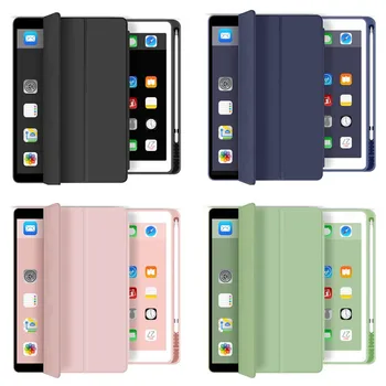 

Slim Tablet case for ipad 10.2 2019 cover case for Apple iPad 7 7th 10.2" A2200 A2198 A2197 protective case With Pen Case