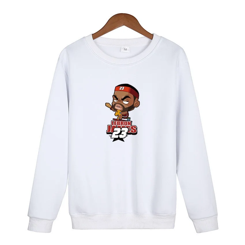 

2018 Lebron James Men&Women Hoodies Couples Casual Style 3D Print Personality Autumn Winter Sweatshirts Round Neck Pullover Tops