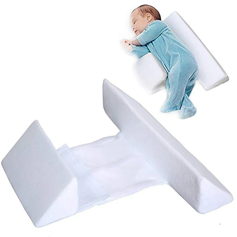 Baby Pillow newborn Side sleeping pillow baby Head Positioner Anti-spit milk pad sponge Cushion Bedding