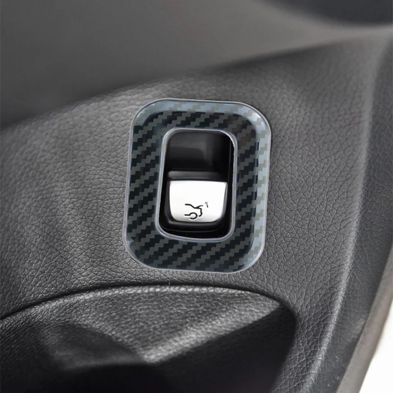 hors Carbon Fiber Car Rear Trunk Switch Button Frame Decal Cover Trim for Mercedes Benz GLC C Class C180 C200 C220 C250 W205 BCC017 German Flag