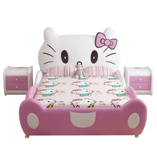 Детские кровати hello kitty кожаные кровати для детской спальни мебель