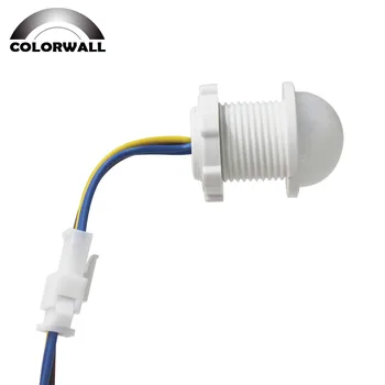 

PIR Body Sensor Light Switch Controller Infrared Motion Detector 3-8M Time Delay Adjust for indoor LED Ceiling Light