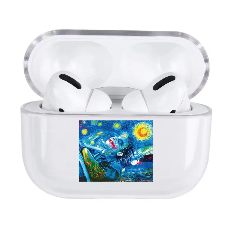 Художественный абстракционный узор для Airpods Pro Чехол прозрачный Bluetooth наушники защитный чехол для air pods 3 жесткий чехол - Цвет: for AirPods Pro 03