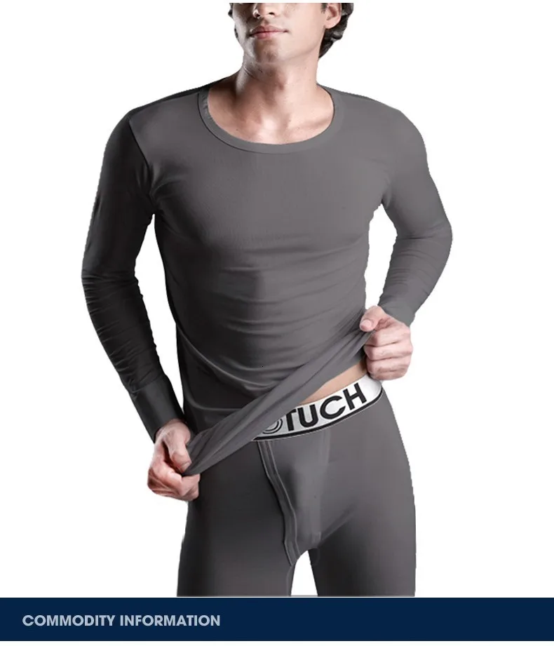 Mens Cotton Long Johns Set Pajamas Underwear Set Mens Winter Thermal Underwear Pyjama Keep Warm Plus Size Long Johns Homme 076 long underwear