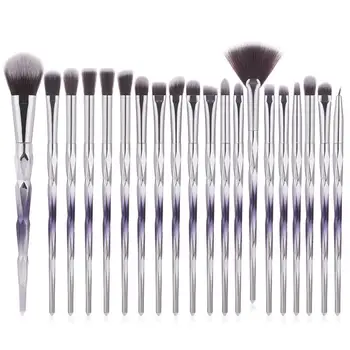

20pcs Diamond Gradient Handle Makeup Brush Set Professional Makeup Brushes Crystal Make Up Brushes For Make Up Brush Tool