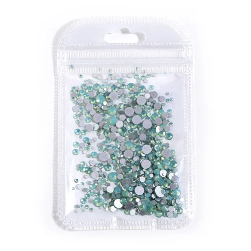 Green Opal 1000 шт разноцветные стразы разных размеров SS3-SS16 AB, не исправляемые Стразы, стразы, стразы для маникюра B3857 - Цвет: Green Opal