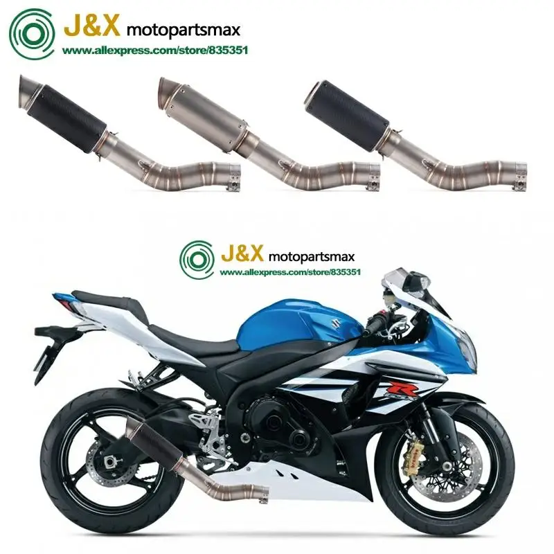 GSXR1000 GSX R1000 GSXR 1000 Модифицированная средняя звеньевая труба слипоны на полной