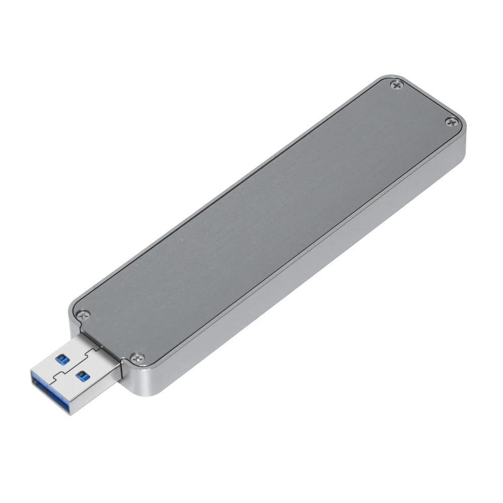 Алюминиевый сплав двойной USB3.1 мобильный SSD жесткий диск коробка TYPE-A+ C к M.2 NVME чехол для жесткого диска