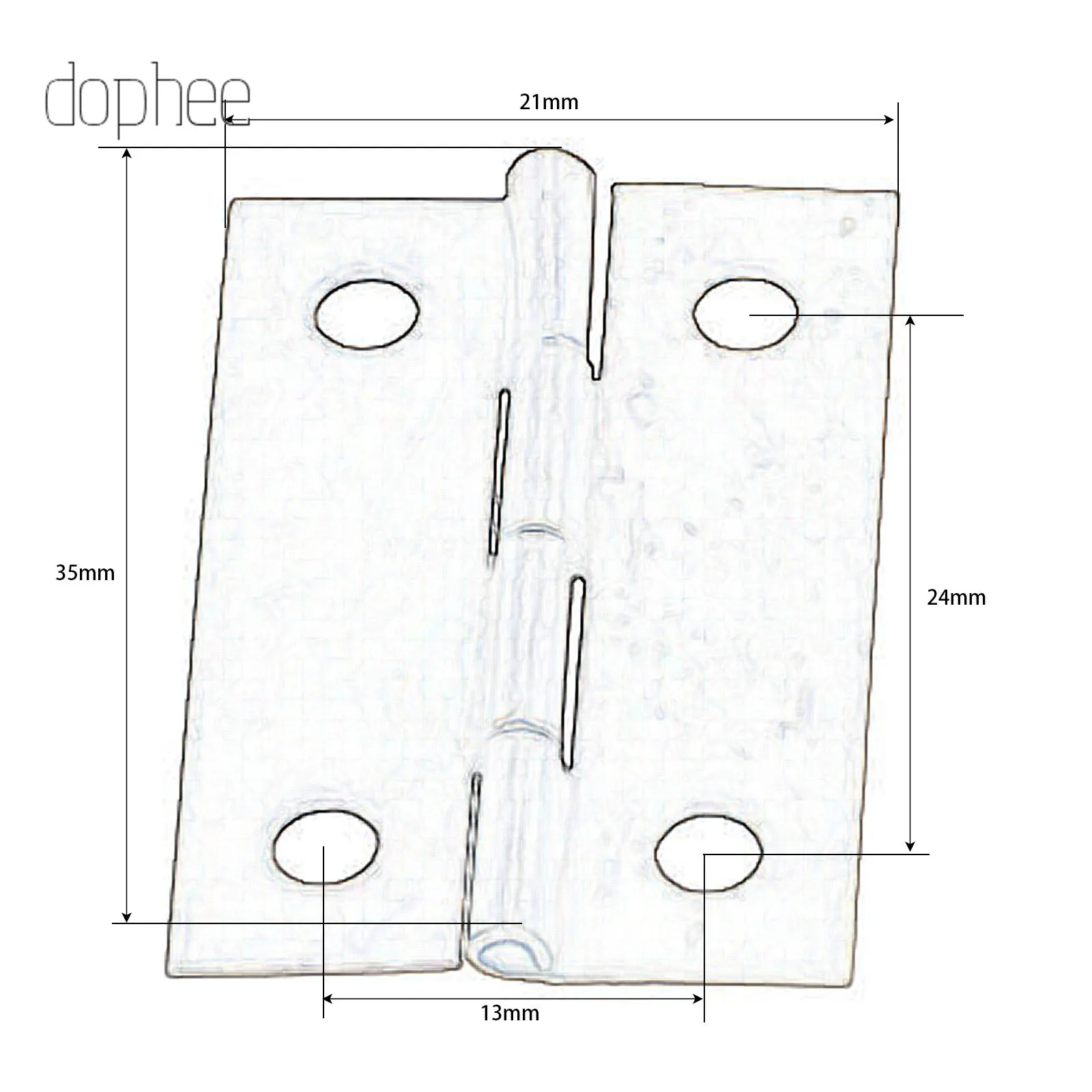 Dophee 4/10/20 штук в винтажном стиле петли 30*26 мм с винтами 4 отверстия для умного дома мебель духовой шарнир кукольный домик Миниатюрный шкафчик шкаф