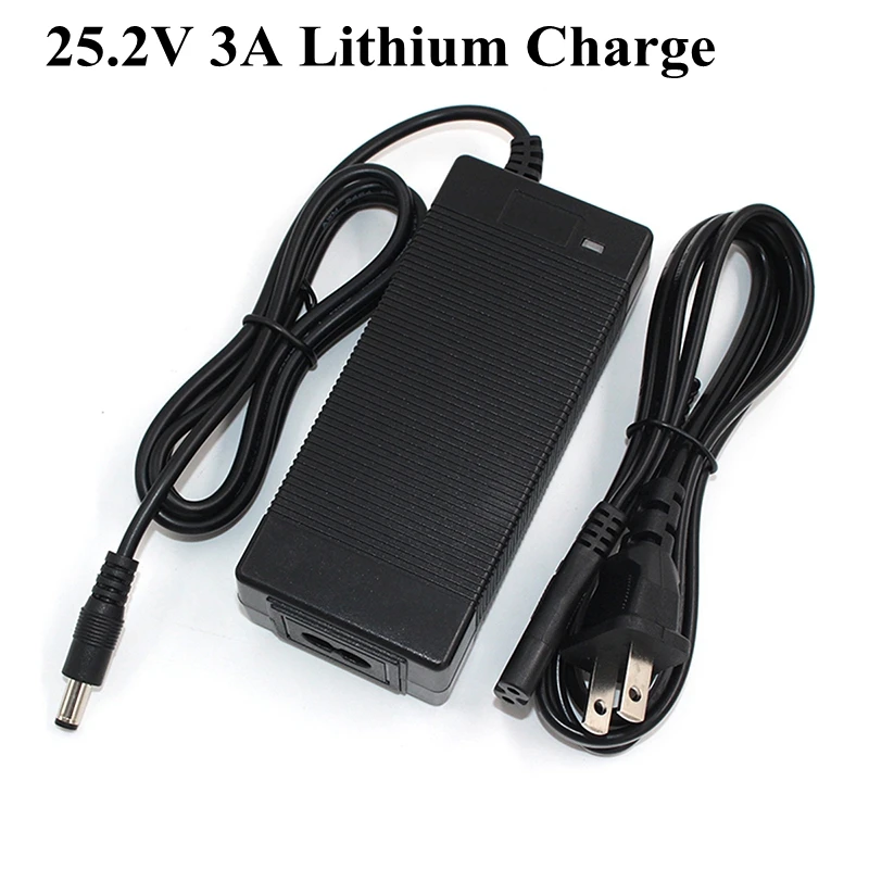 25.2V3A зарядное устройство 6S 22,2 V литиевая батарея зарядное устройство 25,2 V Smart широкое напряжение 100-240v для электромобиля