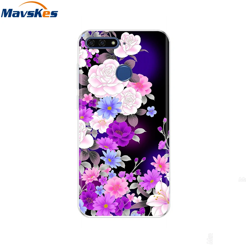 4 Чехол для huawei Honor 7C, чехол на huawei Honor7C, 5,7 дюймов, мягкий силиконовый чехол для телефона huawei Honor 7C, Aum-L41, чехлы из ТПУ - Цвет: 4