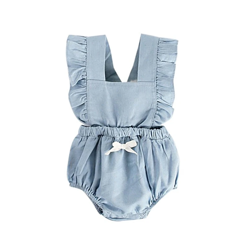 Newborn Baby Girl Romper Clothes Cotton Ruffles Sleeveless Baby Romper For Girl Kids Clothing Outfit Sunsuit Costume 0-3Y Hot