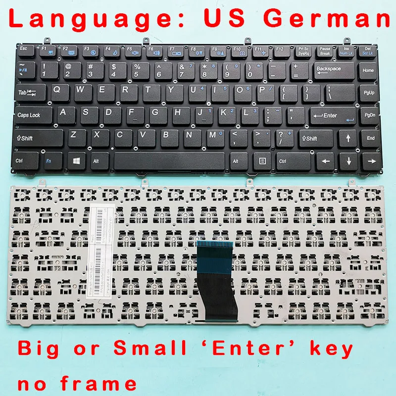 Пособия по немецкому языку US клавиатура для Clevo W840SU 6-80-W5470-010-1 MP-12R73US-430 6-80-W84A0-070-1