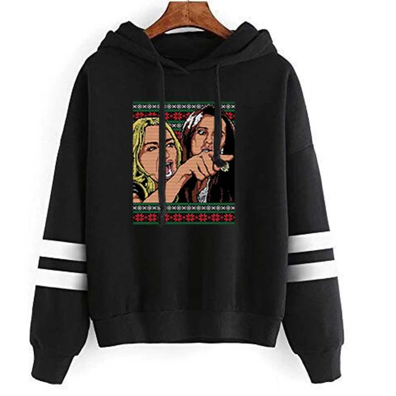 

Woman Yelling At Cat Meme Ugly Christmas Sweatshirt Streetwear Woman Clothes Gothic Casual Print Pullovers Women Pink Hoodie