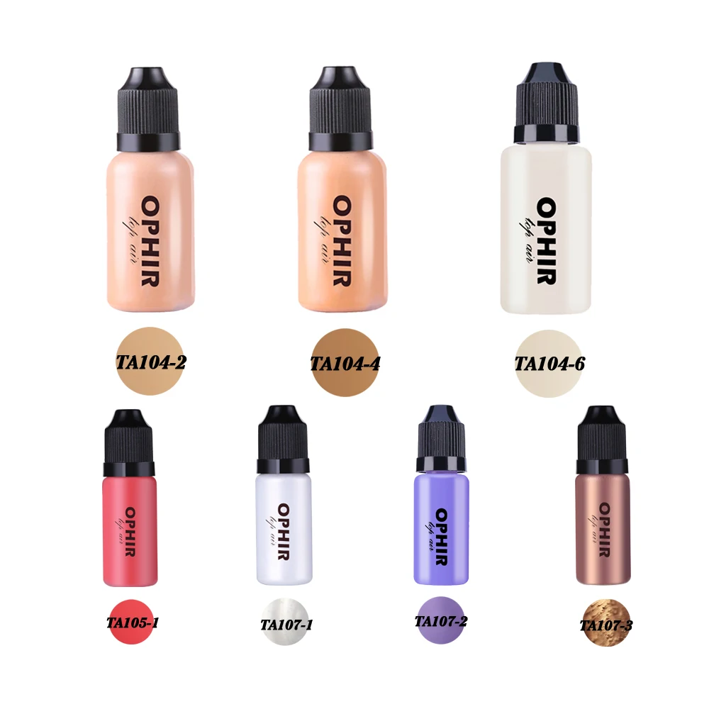 OPHIR Airbrush Makeup Set with Airbrush Foundation Blush Eyeshadow Airbrush Makeup Cosmetics Face Paint OP-MK007B