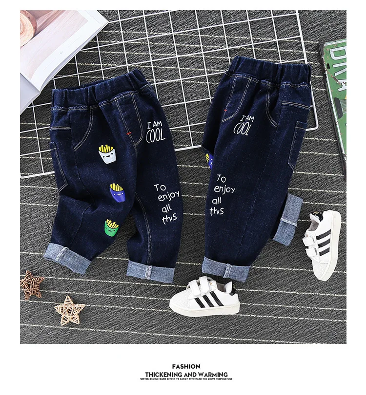 BOY'S Denim Pants inflooring yang Gas Spring And Autumn 2 Children 4-Small CHILDREN'S 5 Male Baby Pants Loose Version of 1-3 Yea