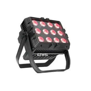 

6pcs/lot IP65 12pcs*18W RGBWAUV stage light dmx color led par wall washer with wireless control