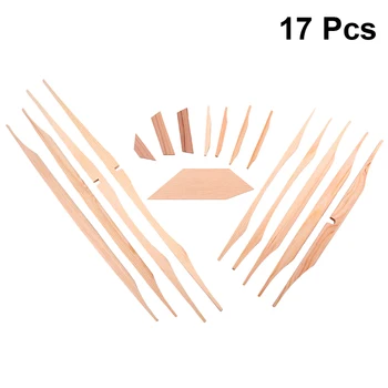 

17pcs Spruce Brace Wood Kit Sitka Professional Beige Wood Kit for Musical Instrument