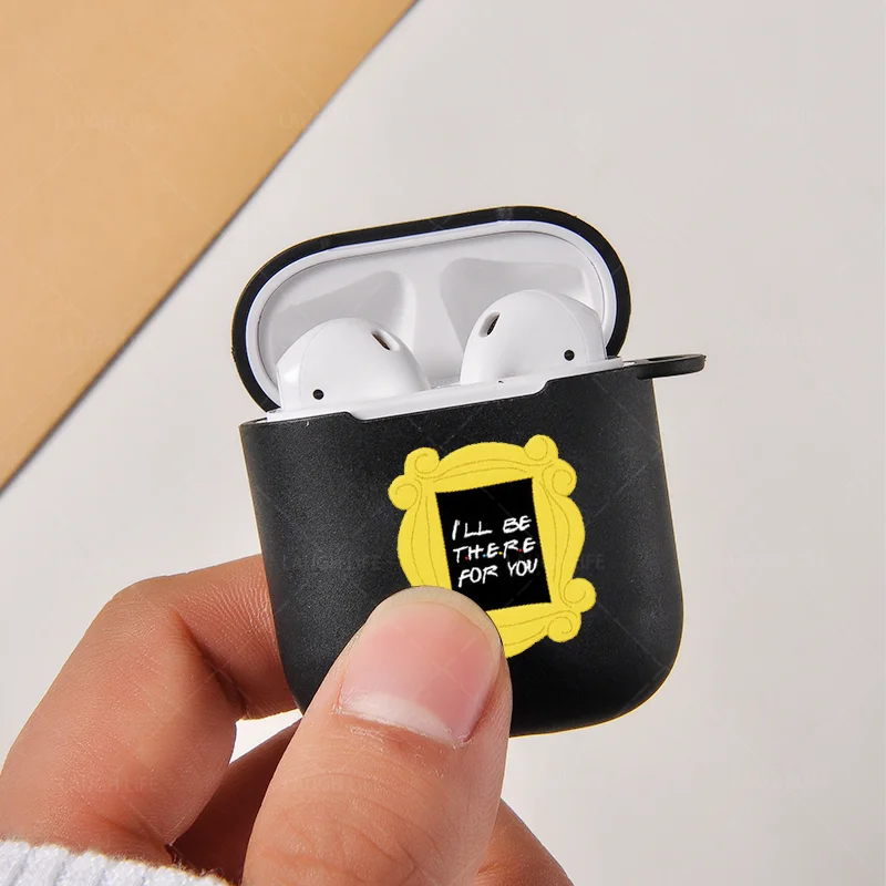 Чехол для наушников tv Friends для девочек Apple Air pods 2 чехол для зарядного устройства для AirPods 2 1 жесткий черный защитный чехол Аксессуары