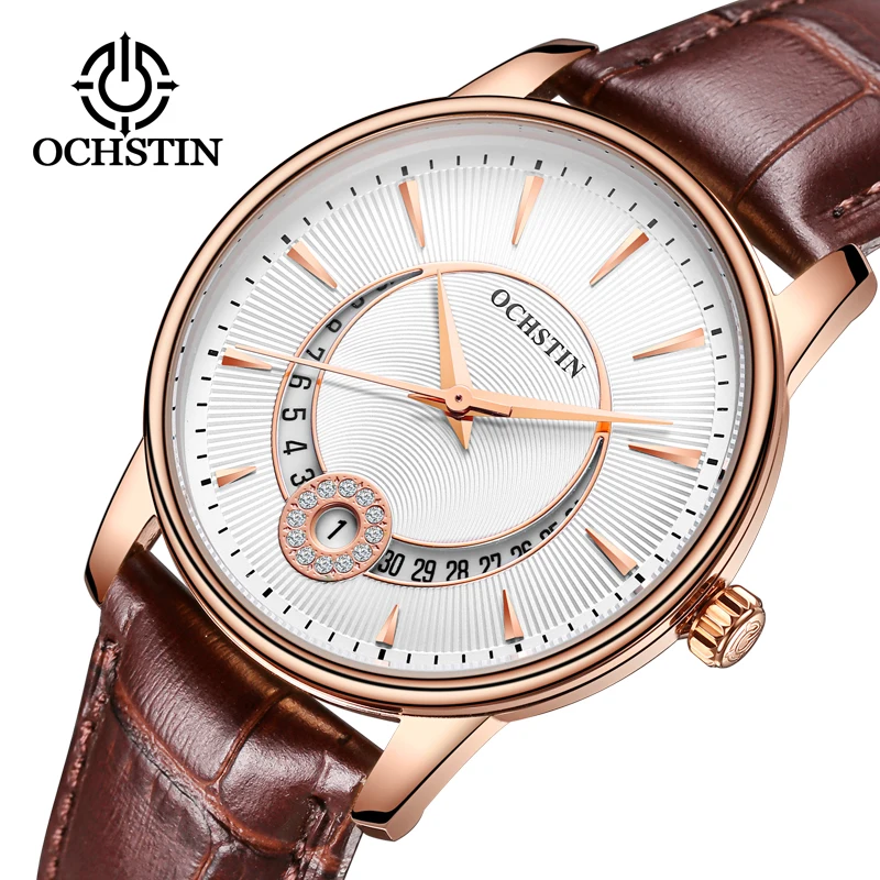 Ochстин модные роскошные Брендовые женские кварцевые часы повседневные