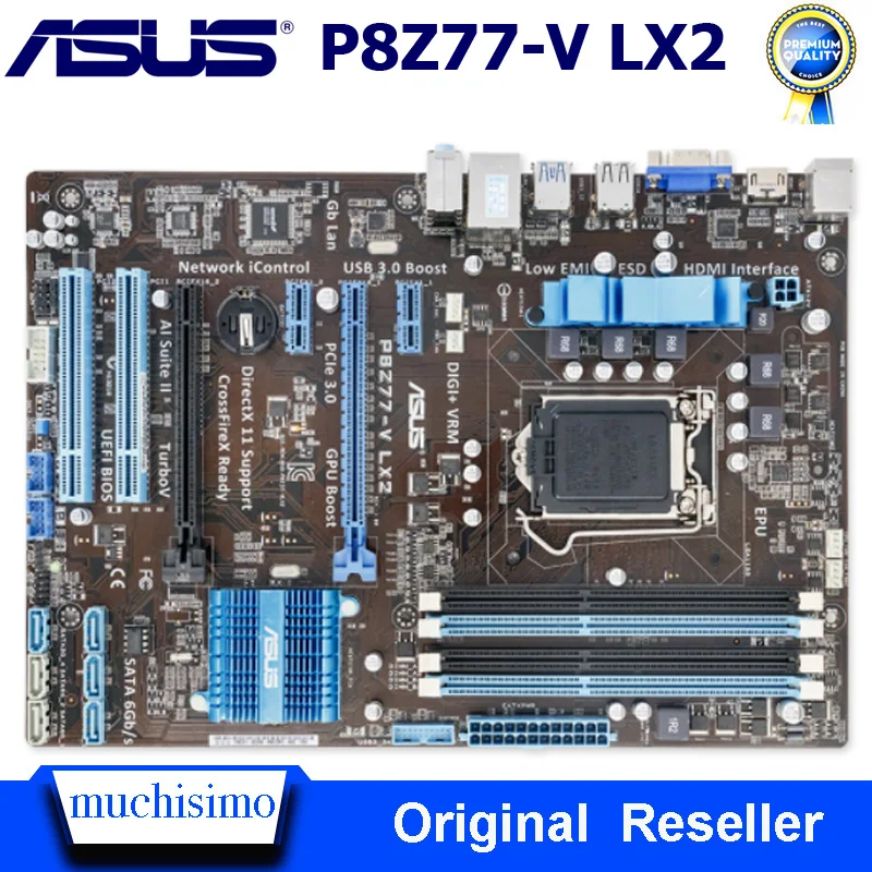 Материнская плата LGA 1155 DDR3 ASUS оригинальная материнская LX2 для настольных ПК