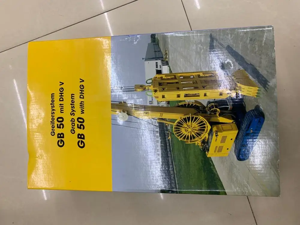 Bauer Greifersystem GB 50 с буровой установкой DHG V Bymo 1/50 Масштаб литье под давлением|rotary drilling