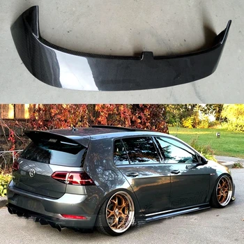 

For Volkswagen GOLF 7 VII MK7 MK7.5 2014+ Carbon Fiber Material Car Tail Wing Decoration Rear Roof Spoiler (Not forGTI)