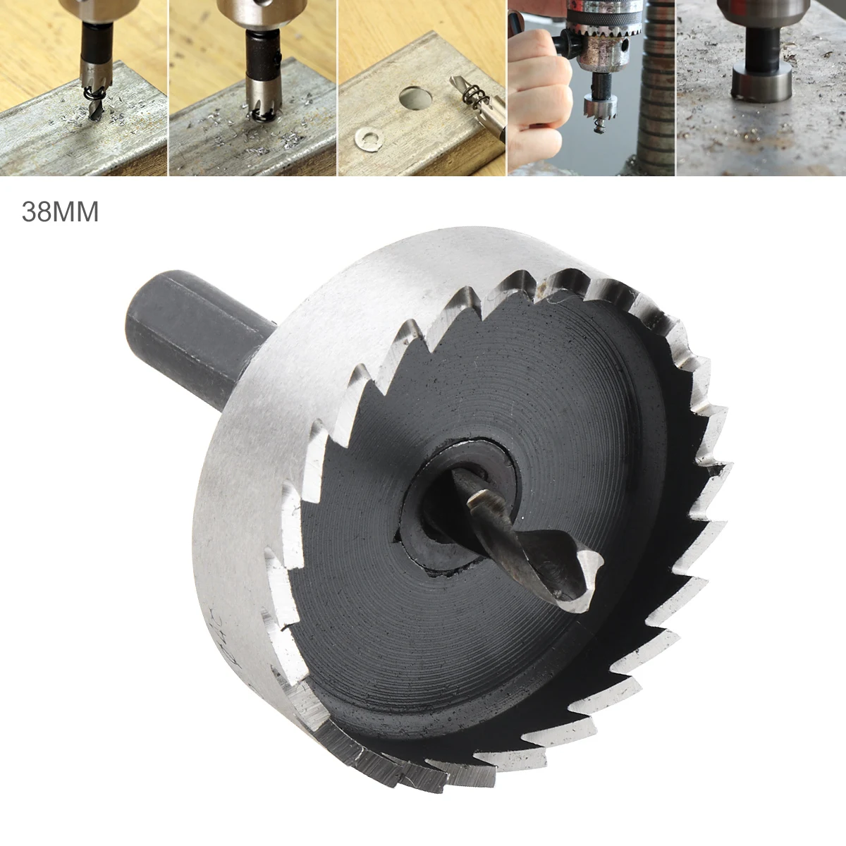 38mm HSS Hole Saw Cutter Drill Bits for Pistol Drills / Bench Drills / Magnetic Drills / Air Gun Drills Tool Accessories