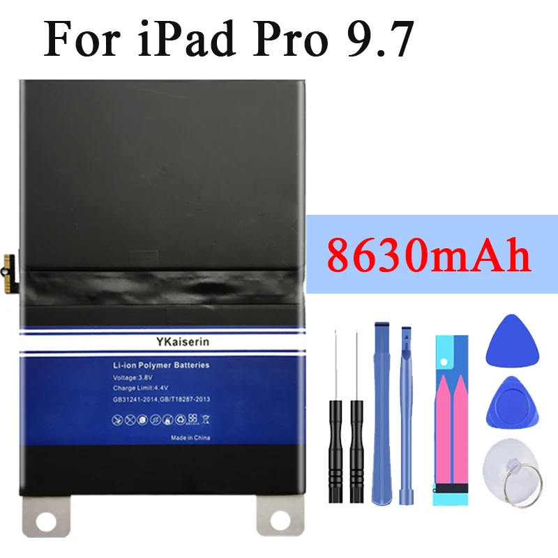 Аккумулятор для планшета Apple IPad Pro 9,7 A1673 A1674 A1675 8630 мАч сменный аккумулятор высокой емкости+ Бесплатные инструменты