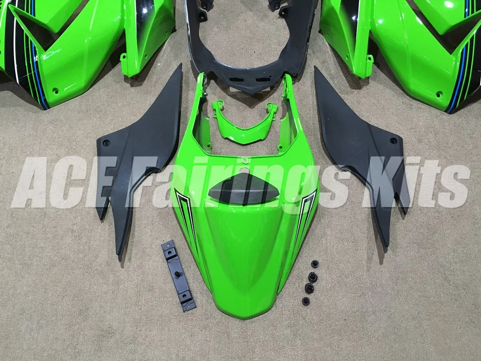 Комплект обтекателей ABS подходит для Kawasaki Ninja 250 EX250 ZXR250 2008- 08 09 10 11 12 13 14(литьевая форма) на заказ зеленый холодный