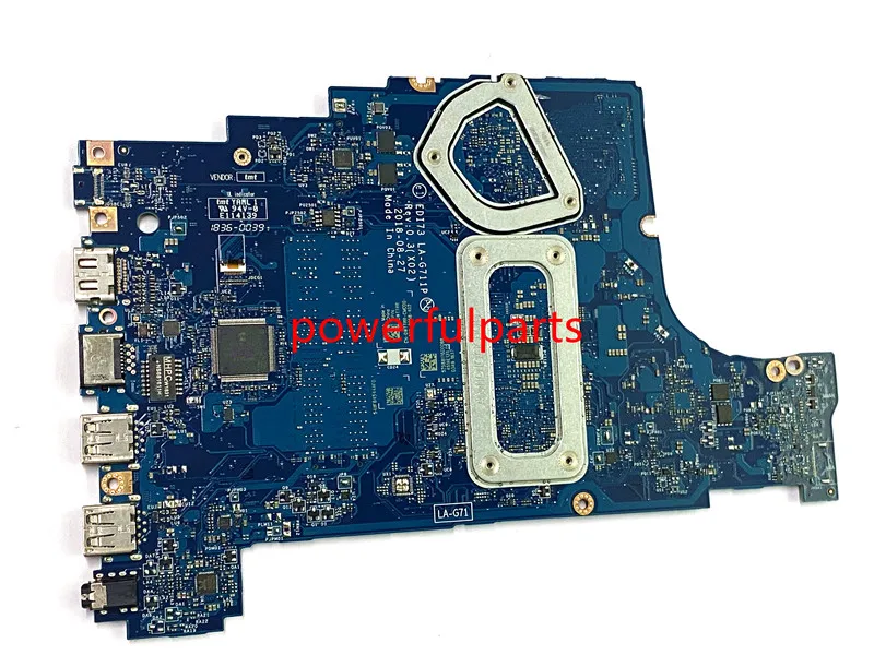 motherboard 100% working for dell inspiron 17 3780 motherboard 0WTTRR EDI73 LA-G711P with i7-8565u inbuilt and tested ok motherboards computer