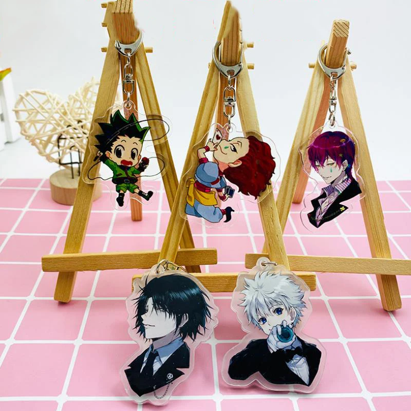 1 шт. Новый мультяшный Охотник аниме Killua Zoldyck Kurapika акриловый брелок косплей экшн