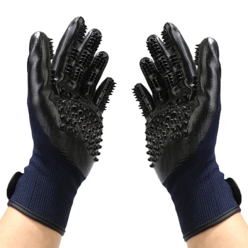

Pet massage gloves for bathing multi-functional gloves prevent hair from knotting and comb dog, cat and horse hair