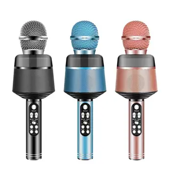 

Q008 Draadloze Usb Microfoon Professionele Condensator Karaoke Mic Bluetooth Stand Radio Mikrofon Studio Opname Studio