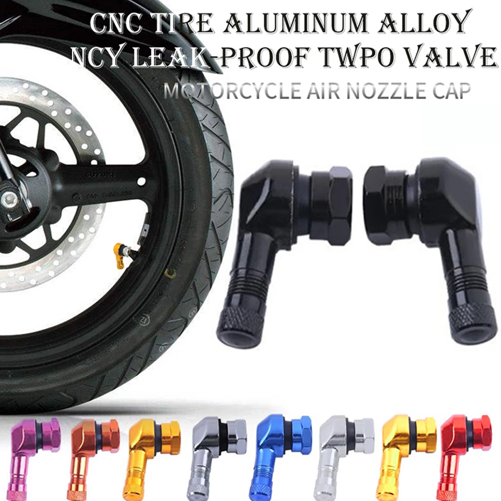thumbnail image 2 of Black 4-Pack Motorcycle 90-Degree Tire Valve Stems - Easy Install Tubeless Air Valves For Bikes 2 of 14