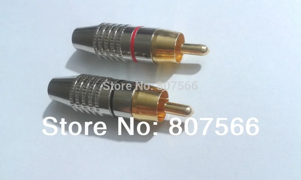 100 шт. Высокое качество RCA разъем Аудио Видео Блокировка кабеля Разъем G красный +