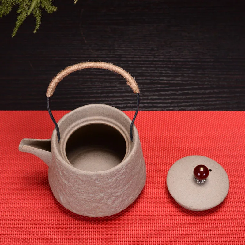 Китайские традиции грубая керамика чайный горшок дорожный офисный сервиз чайник