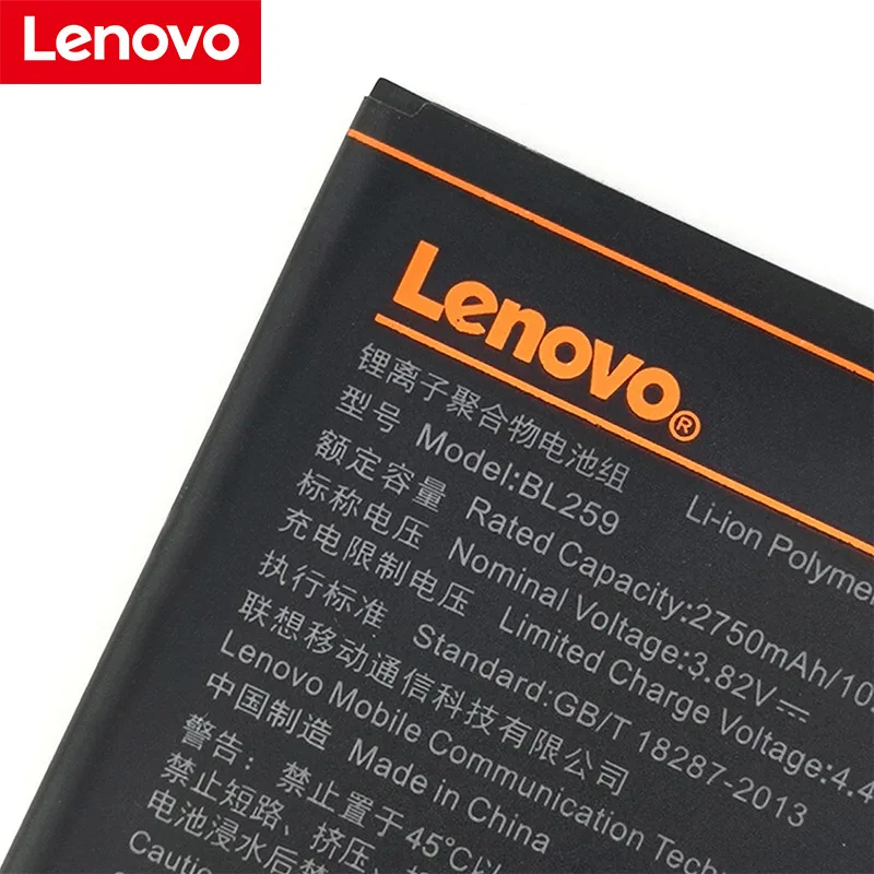 Lenovo 2750mA BL259 батарея для lenovo vibe k5 plus K32C30 K32C36 телефон последняя продукция высокое качество батарея