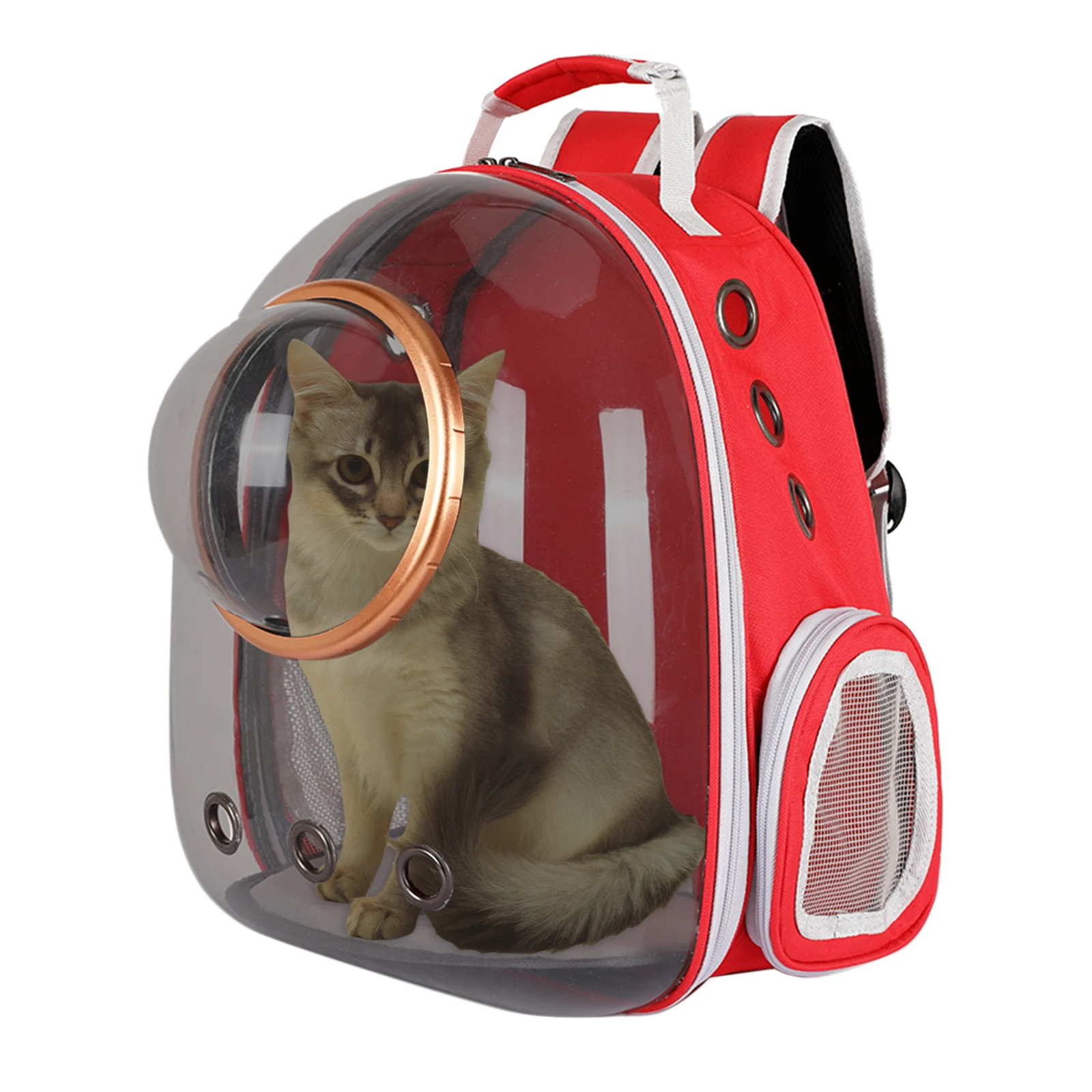 New Dual Expandabale And Portable Cat Bag Breathable Pet Carrier Bag  Outdoor Travel Backpack For Cat And Dog Transparent Space | Fruugo KR