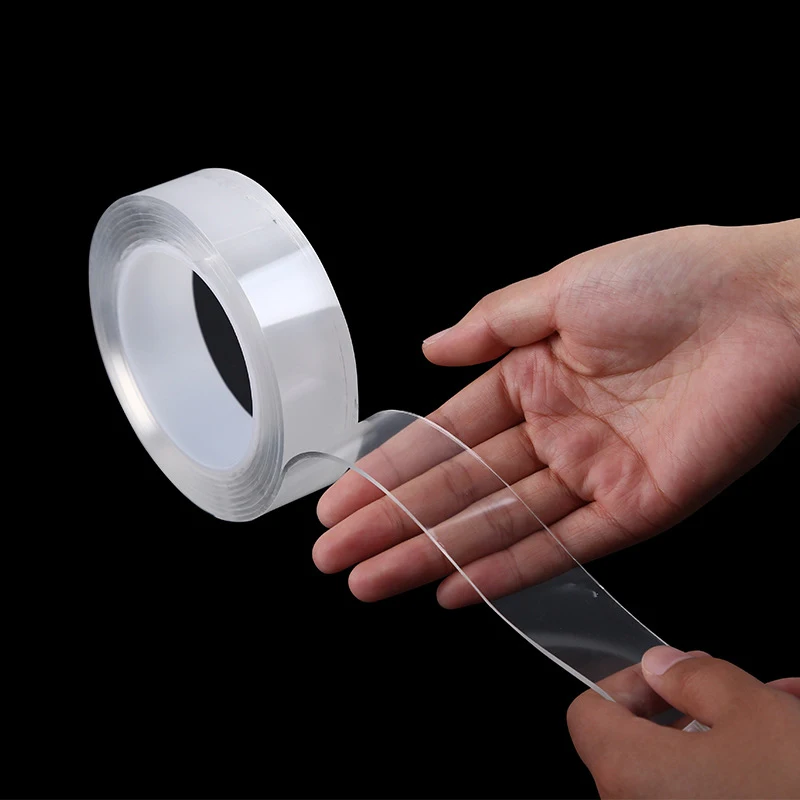 1 PC Double-Sided Adhesive Nano Tape Traceless Washable Stretchable Removable Multifunctional Tapes Reusable Duct Sticker