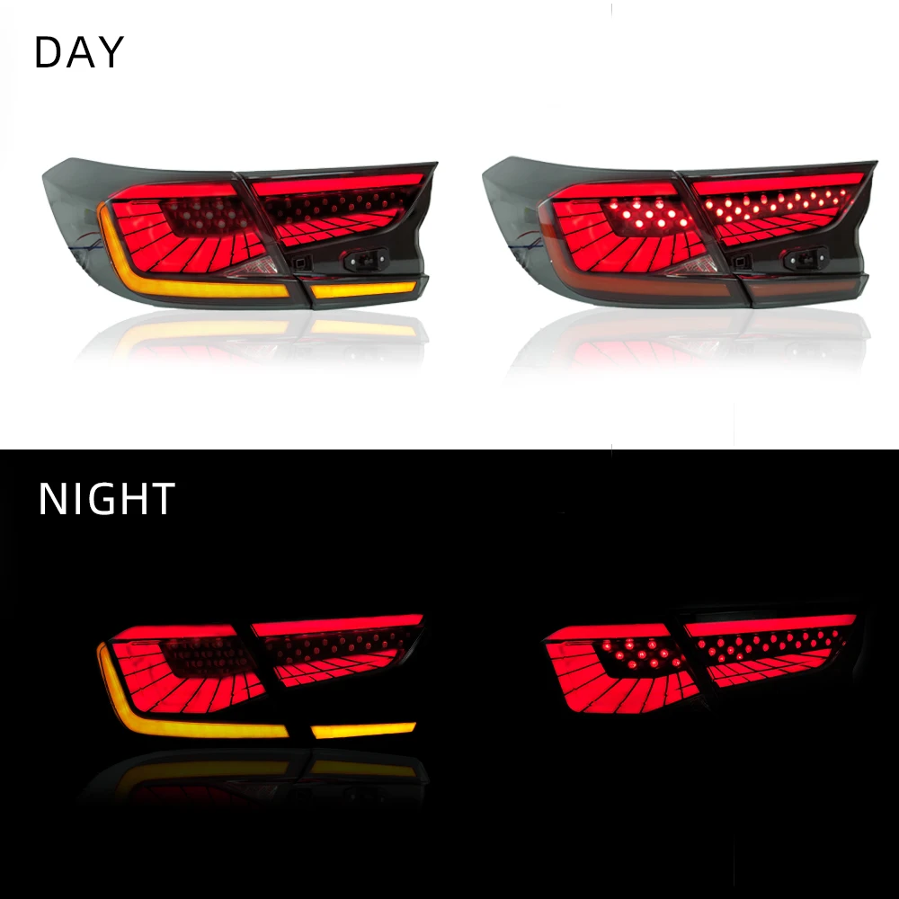 US $270.00 LED Taillights For Honda Accord 10th 2018UP Smoked with Dynamicwith Turn Signal Reverse DRL Lights Car Accessories