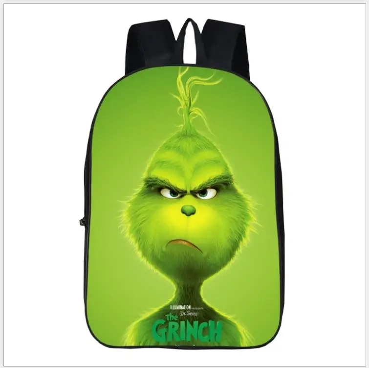 Милый мультяшный рюкзак для детей, для мальчиков и девочек, Grinch, школьная сумка для детей, школьные рюкзаки с принтом для школьников, Mochila - Цвет: Picture color