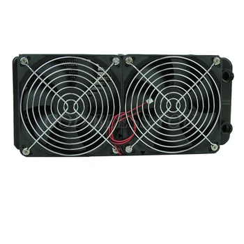 

G1/4 240mm Computer Desktop Water Cooling 2 Fans Radiator Aluminum Thick 60mm Drop Shipping