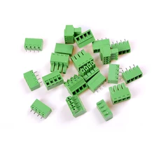 10 peças 4pin terminal plug-in parafuso bloco conector 3.81mm passo pcb montagem parafuso bloco terminal conector-ajustes pcbs