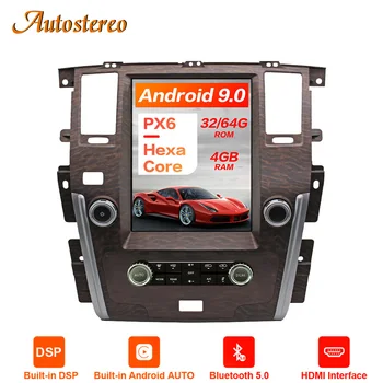 

13.6" Android 9.0 4GB RAM Tesla style PX6 Car GPS Navigation For NISSAN PATROL 2010+ head unit multimedia radio tape recorder HD
