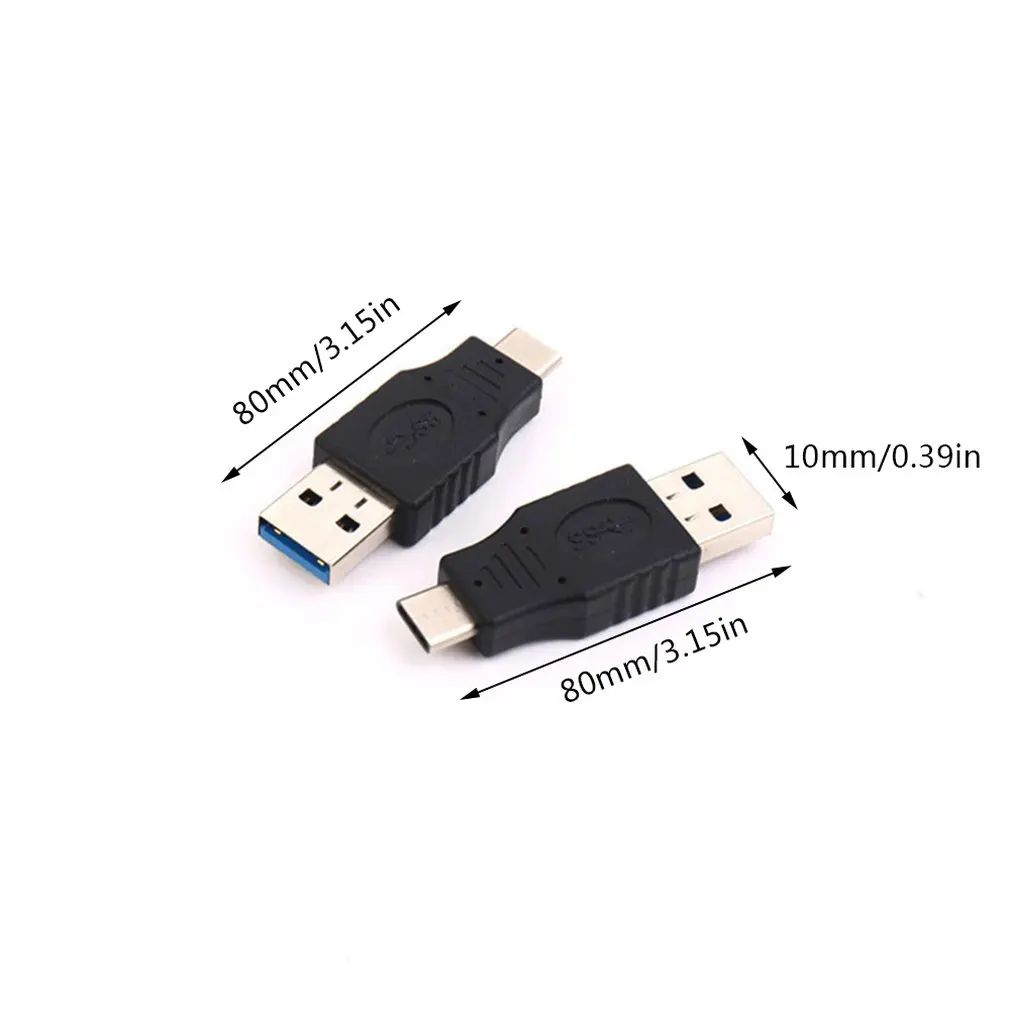 2 шт./партия портативный мини USB-C 3,1 Тип C штекер USB 3,0 тип A мужской порт конвертер адаптер хорошая производительность