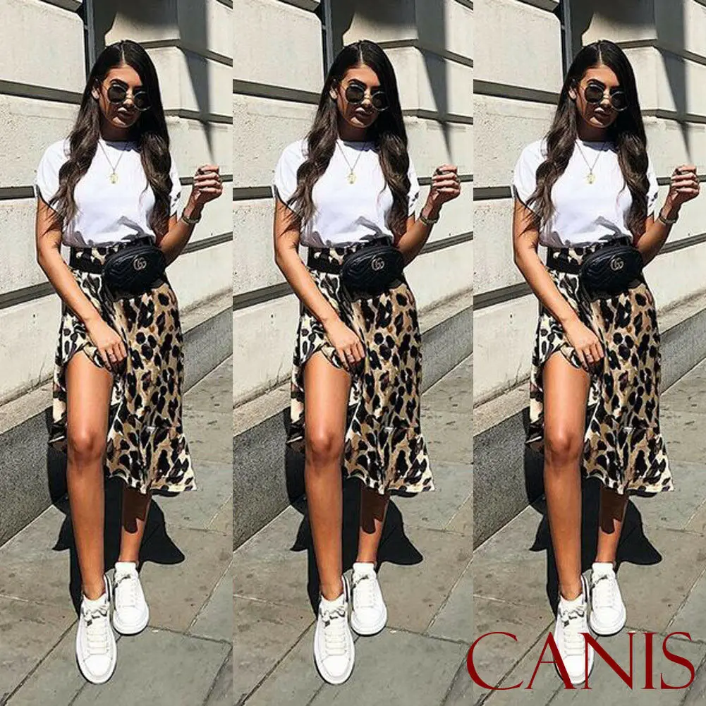 Женские сексуальные юбки с разрезом высокой талией и ласточкиным хвостом модные